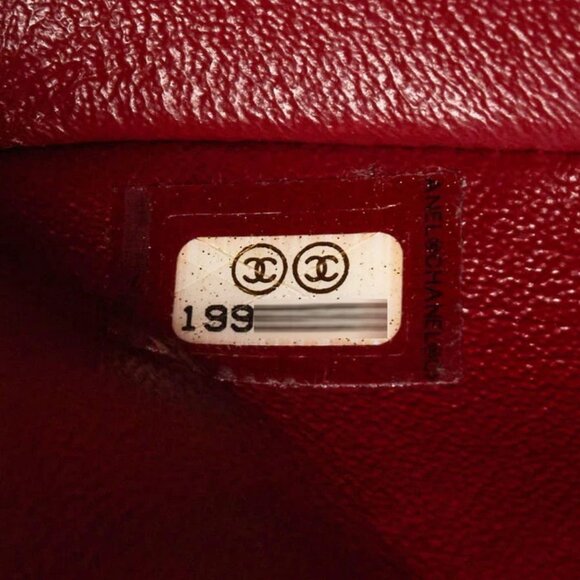 Chanel Dark Red Quilted Patent Leather Classic Square Mini Flap Bag - Picture 11 of 12